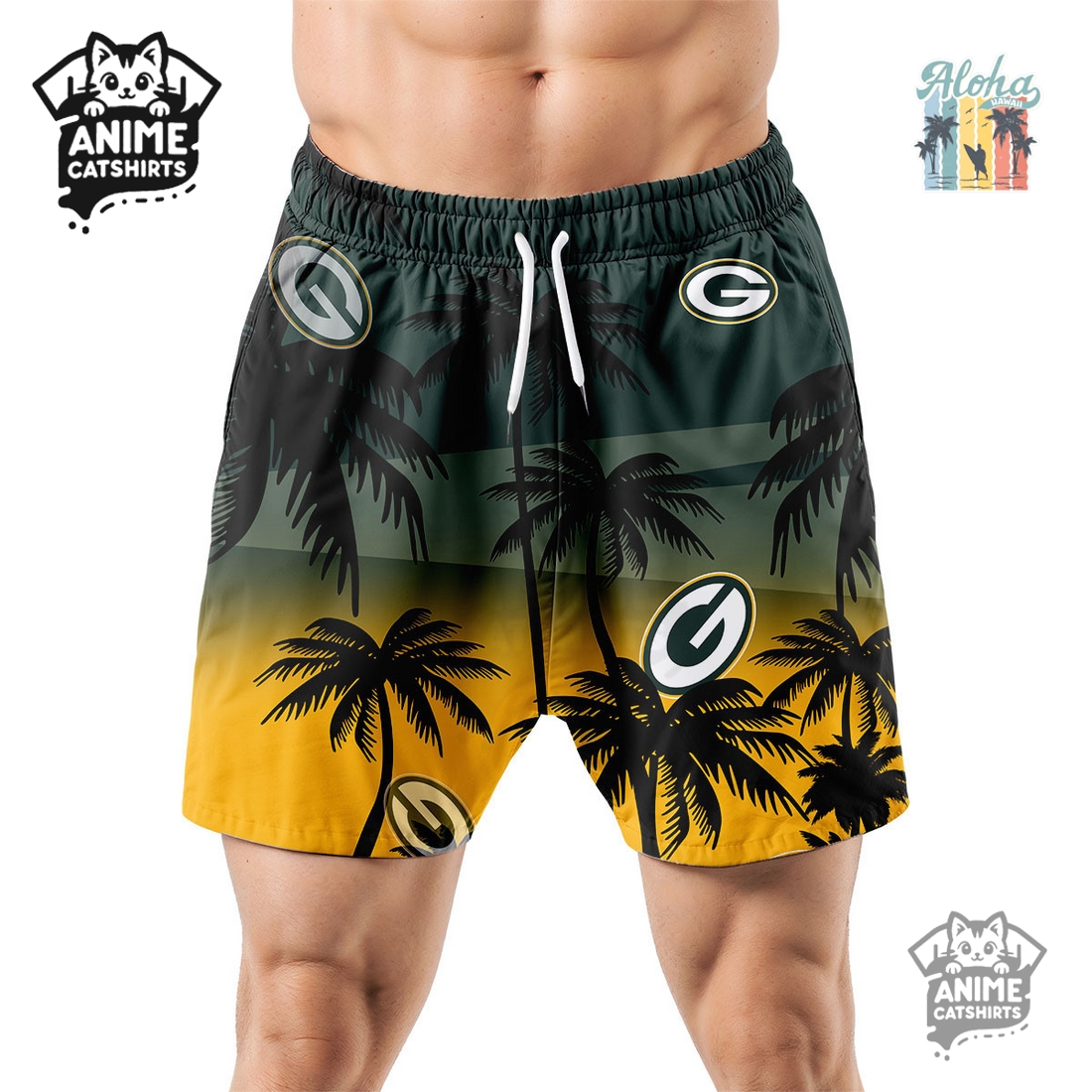 Green Bay Packers NFL Aloha Shirt Green Bay Packers NFL Aloha Shirt