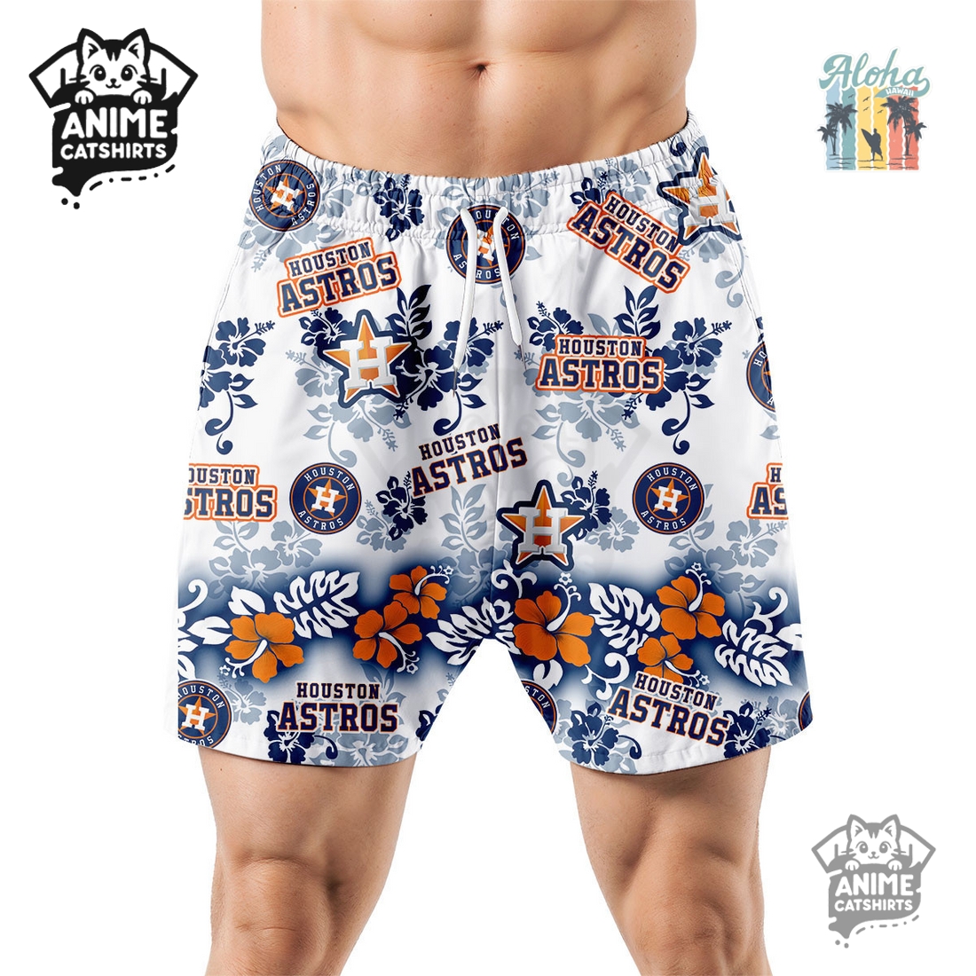 Houston Astros Aloha Paradise Hawaiian Short