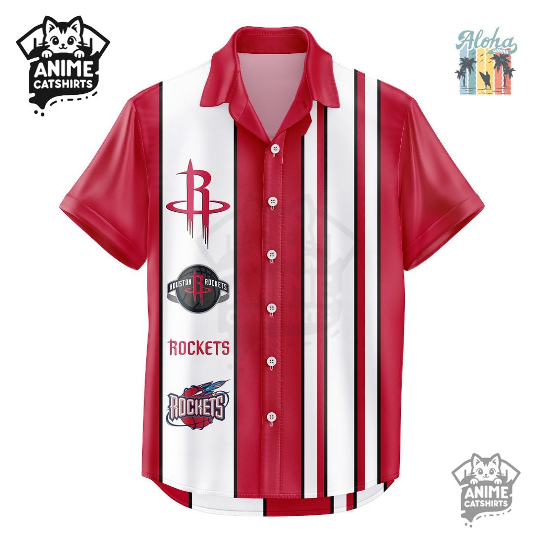 Houston Rockets NBA Hawaiian Shirt Houston Rockets NBA Hawaiian Shirt