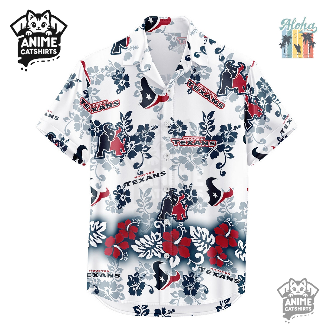 Houston Texans Aloha Paradise NFL Hawaiian Shirt