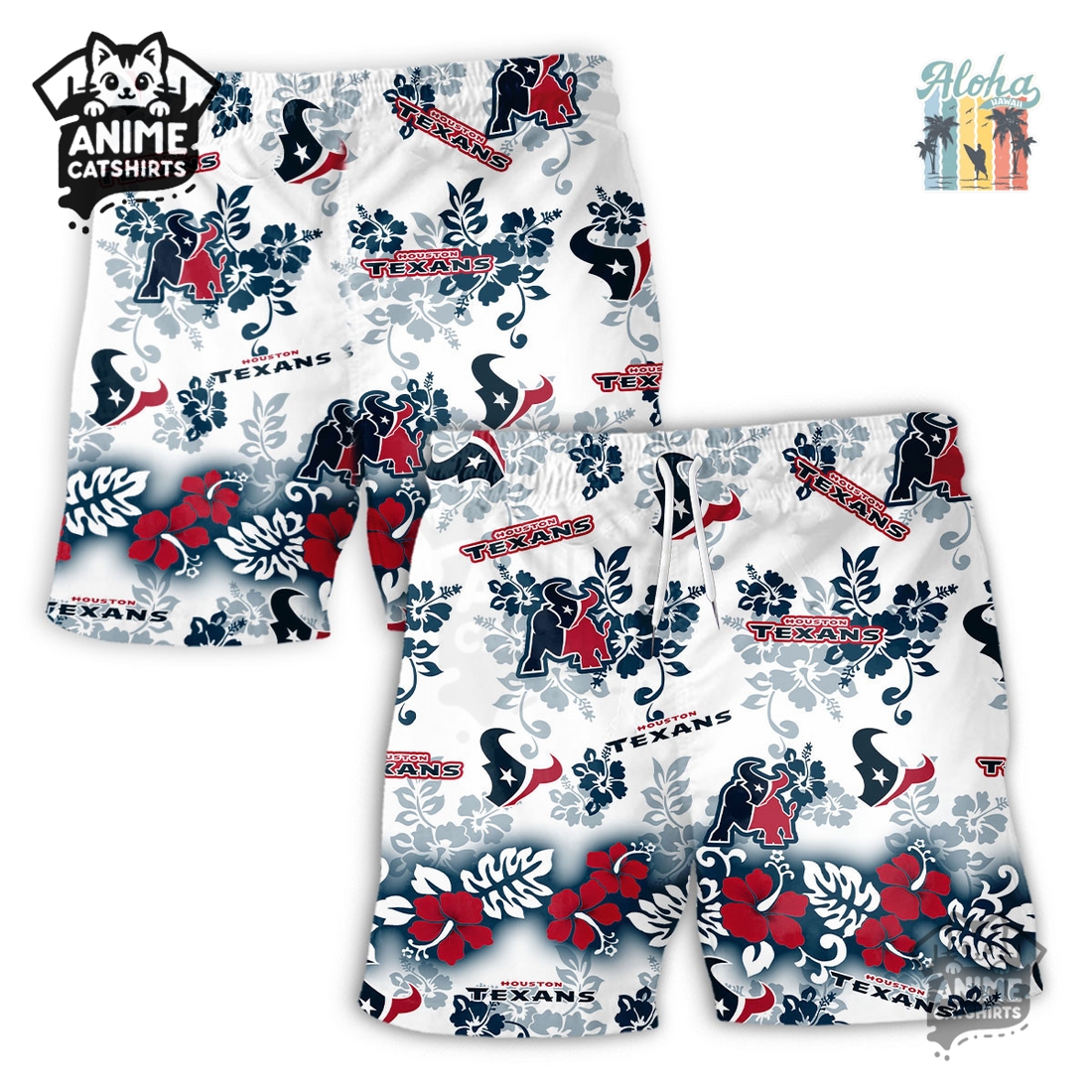 Houston Texans Aloha Paradise NFL Hawaiian Short