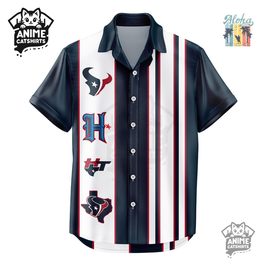 Houston Texans NFL Hawaiian Shirt Houston Texans NFL Hawaiian Shirt