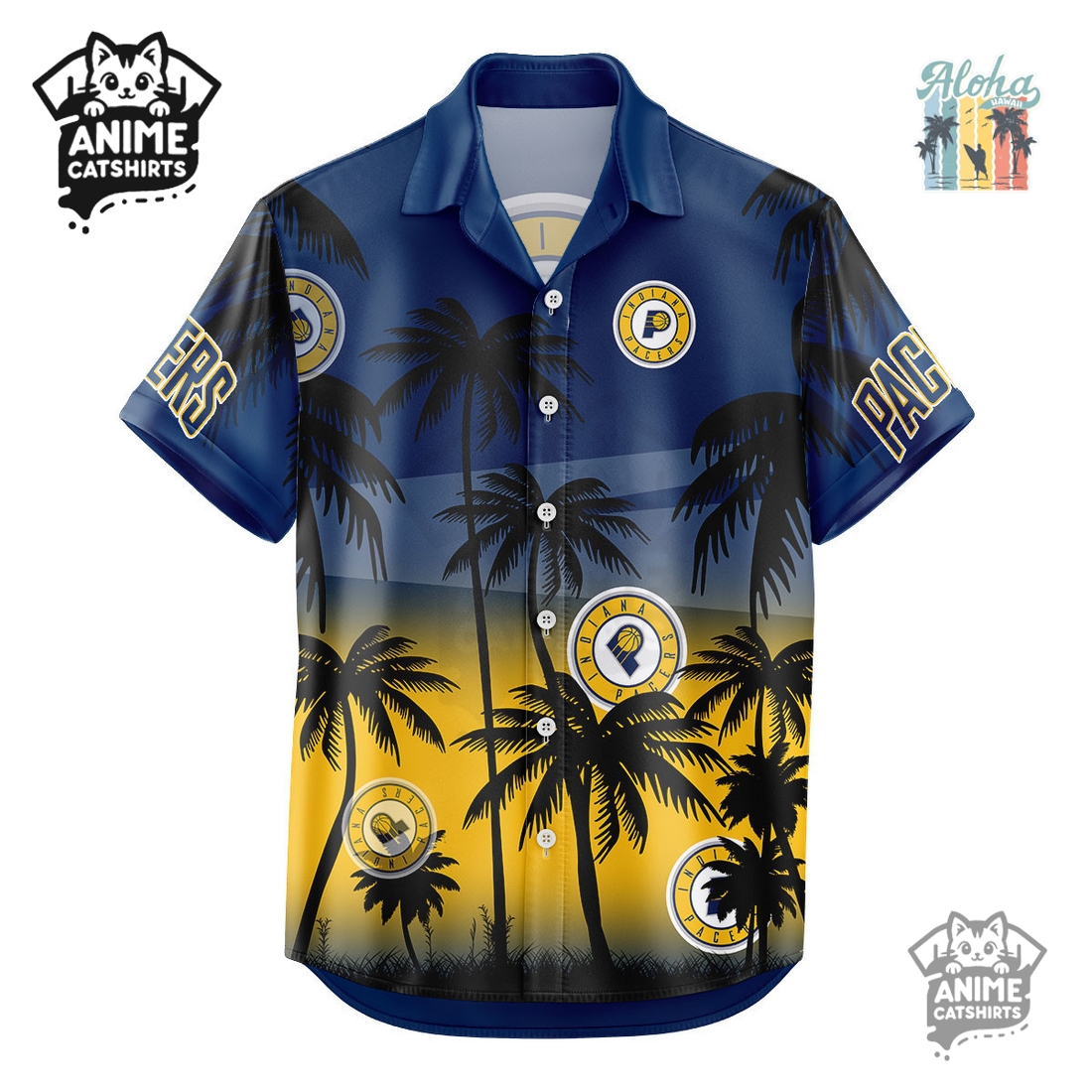 Indiana Pacers NBA Aloha Shirt