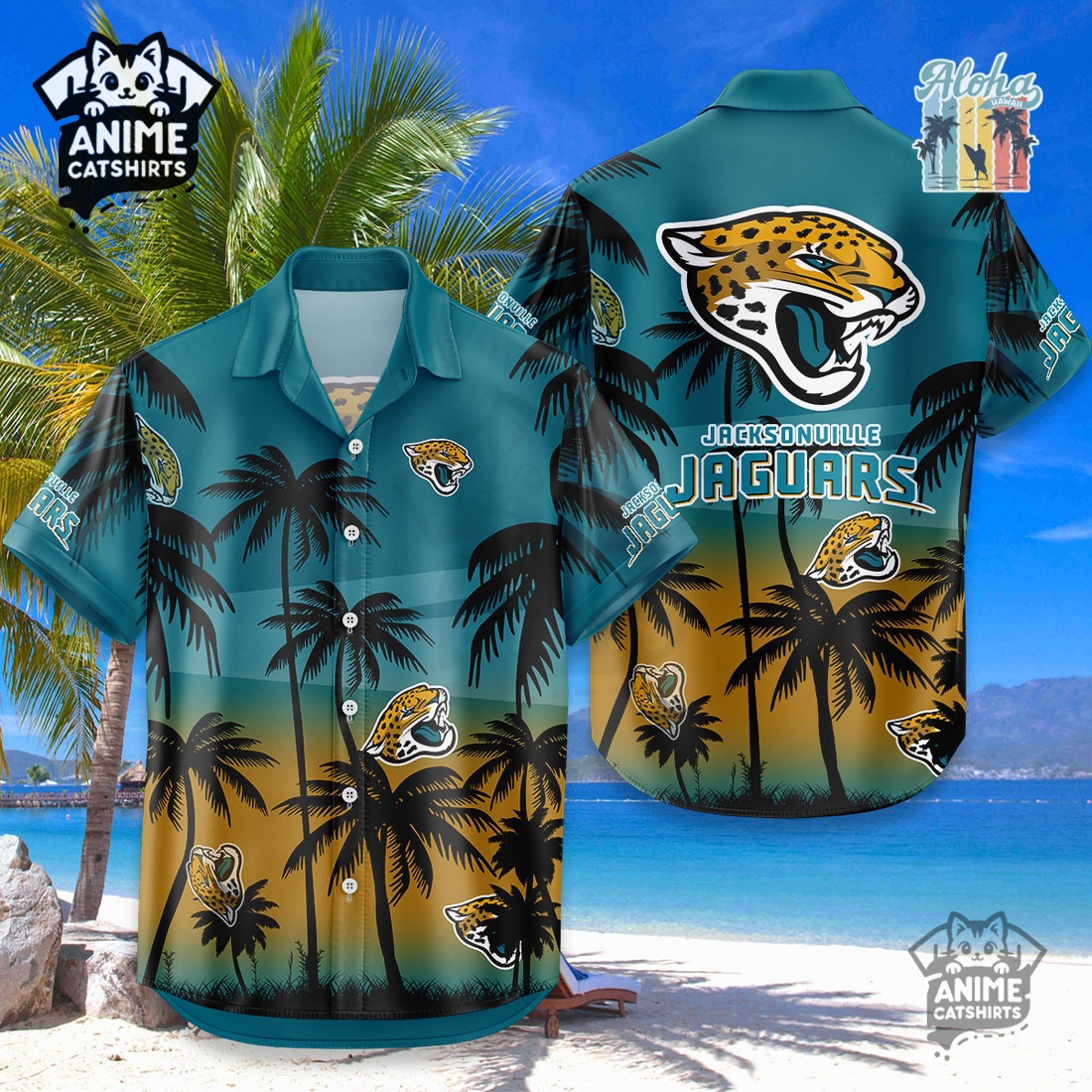 Atlanta Hawks NBA Aloha Shirt