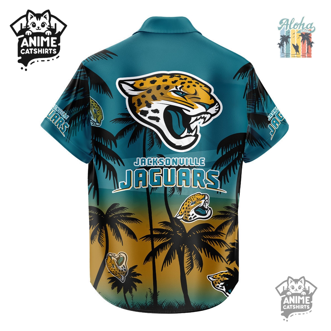 Jacksonville Jaguars NFL Aloha Shirt Jacksonville Jaguars NFL Aloha Shirt