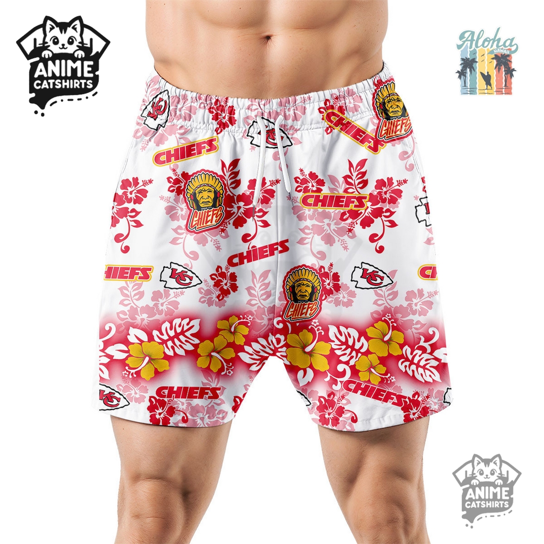 Cincinnati Bengals Aloha Paradise NFL Hawaiian Short Cincinnati Bengals Aloha Paradise NFL Hawaiian Short