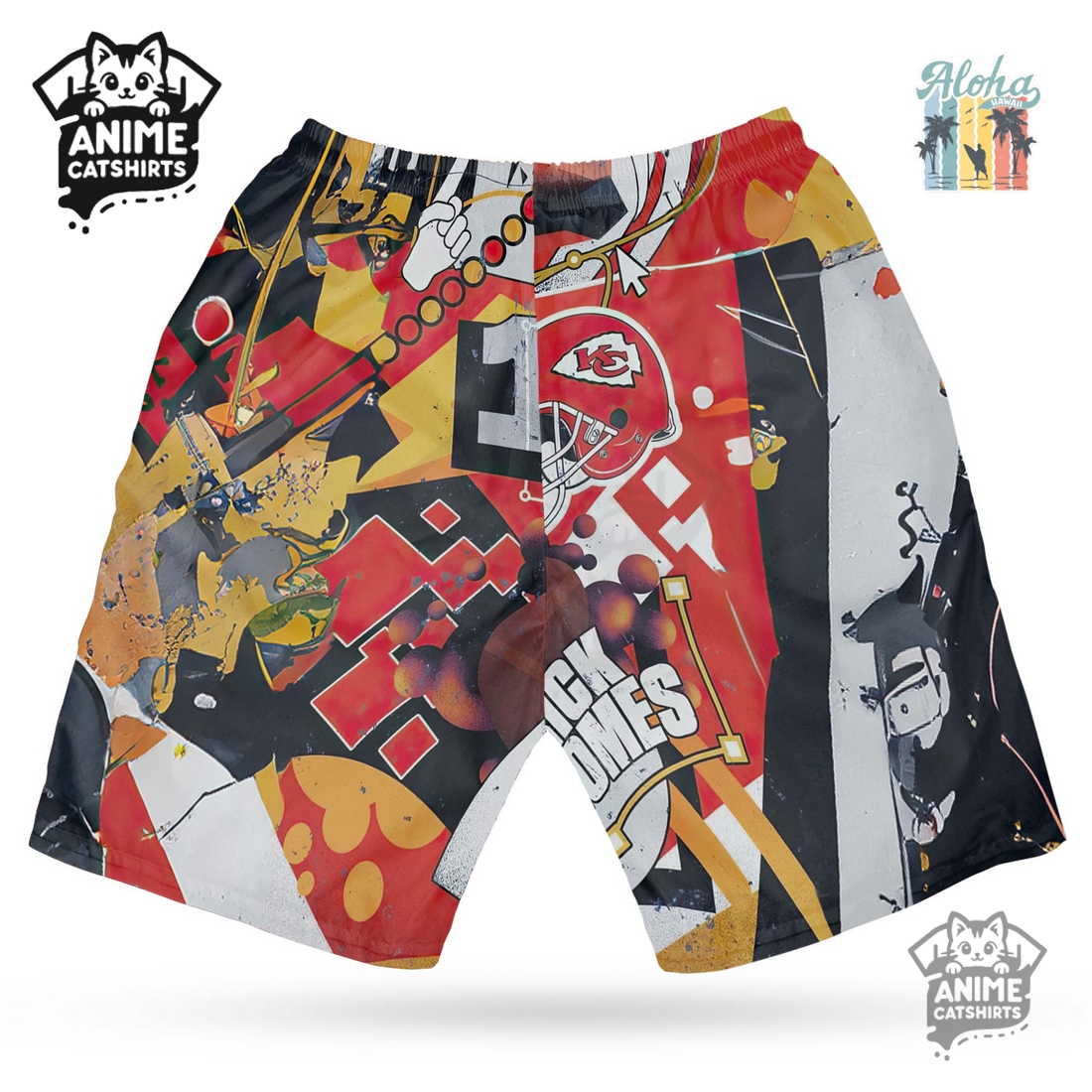 Kansas City Chiefs NFL Hawaiian Shirt & Shorts Set Kansas City Chiefs NFL Hawaiian Shirt & Shorts Set