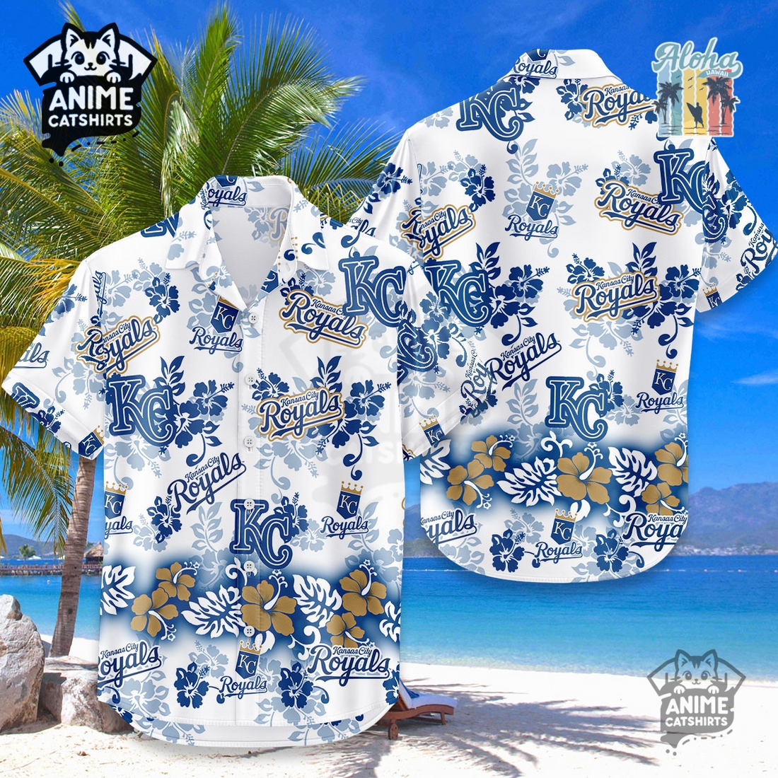 Kansas City Royals Aloha Paradise MLB Aloha Hawaiian Shirt
