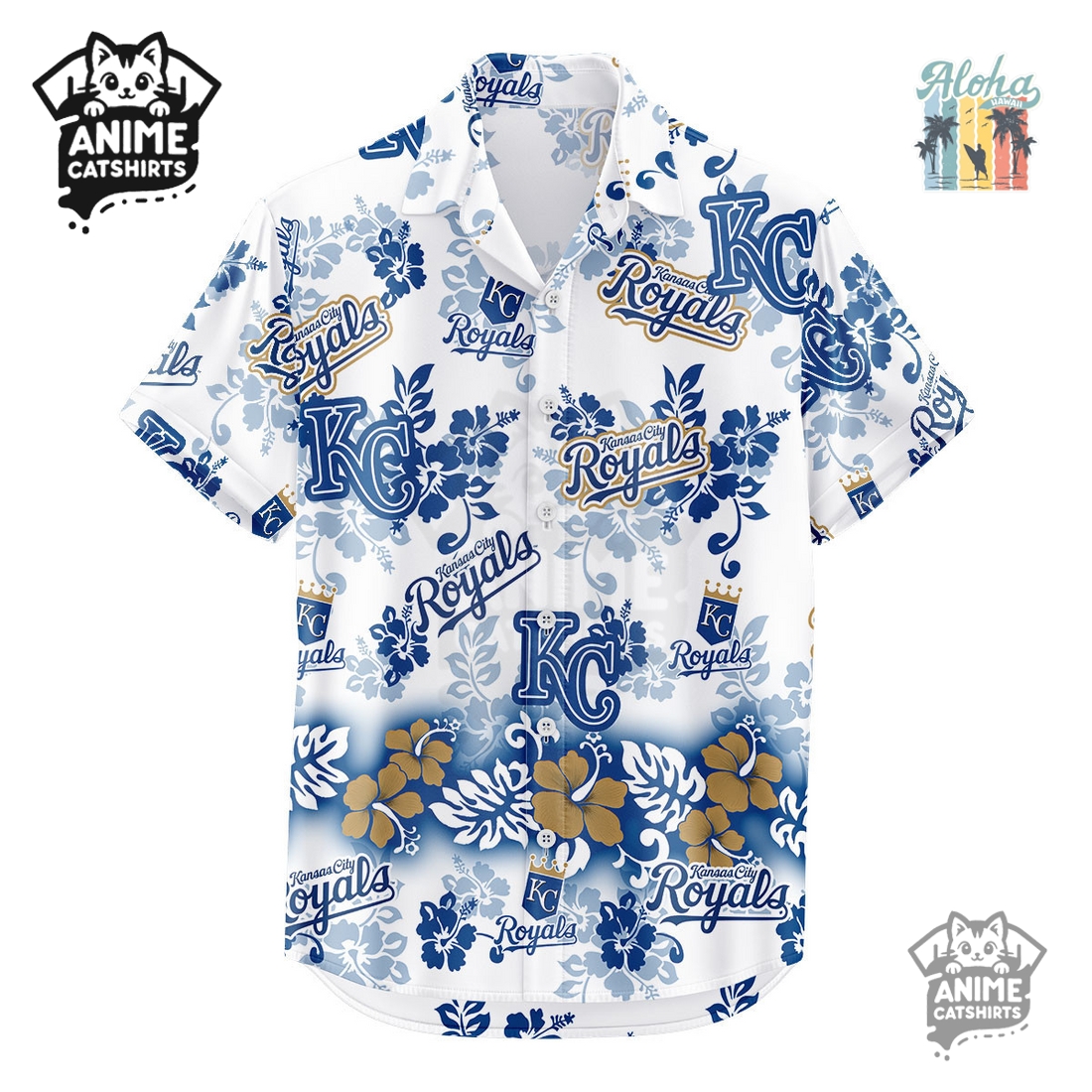 Kansas City Royals Aloha Paradise MLB Aloha Hawaiian Shirt