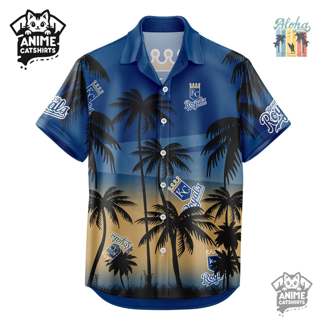 Kansas City Royals MLB Aloha Shirt