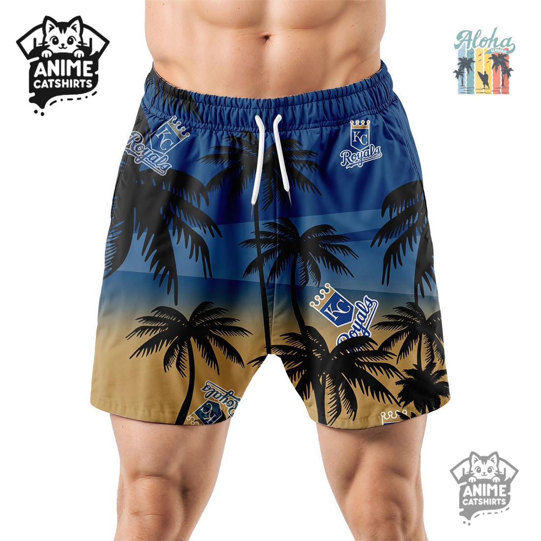 Kansas City Royals MLB Aloha Shirt Kansas City Royals MLB Aloha Shirt