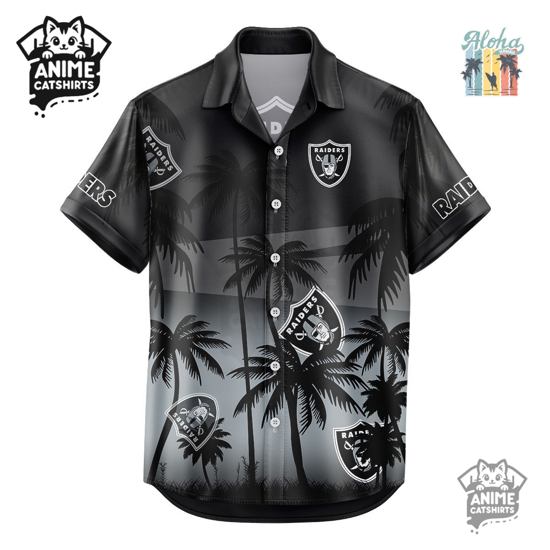 Las Vegas Raiders NFL Aloha Shirt
