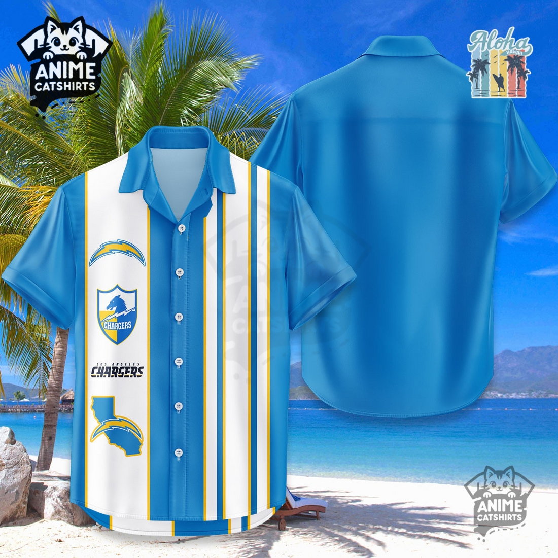 Los Angeles Angels Aloha Paradise MLB Aloha Hawaiian Shirt