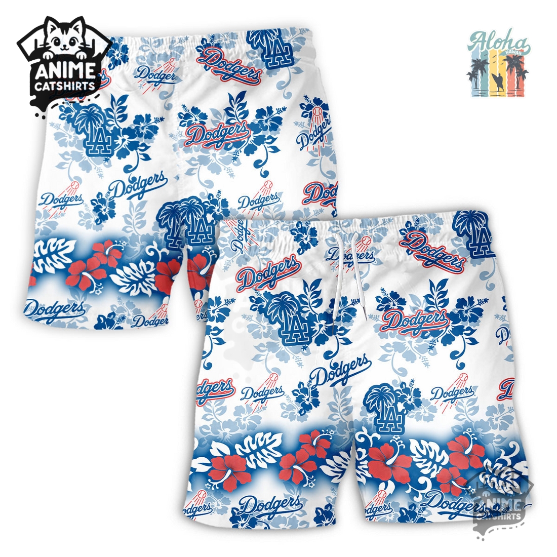 Los Angeles Dodgers Aloha Paradise Hawaiian Short