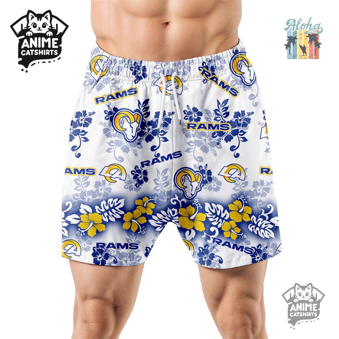 Nashville Predators Aloha Paradise NHL Hawaiian Short Nashville Predators Aloha Paradise NHL Hawaiian Short