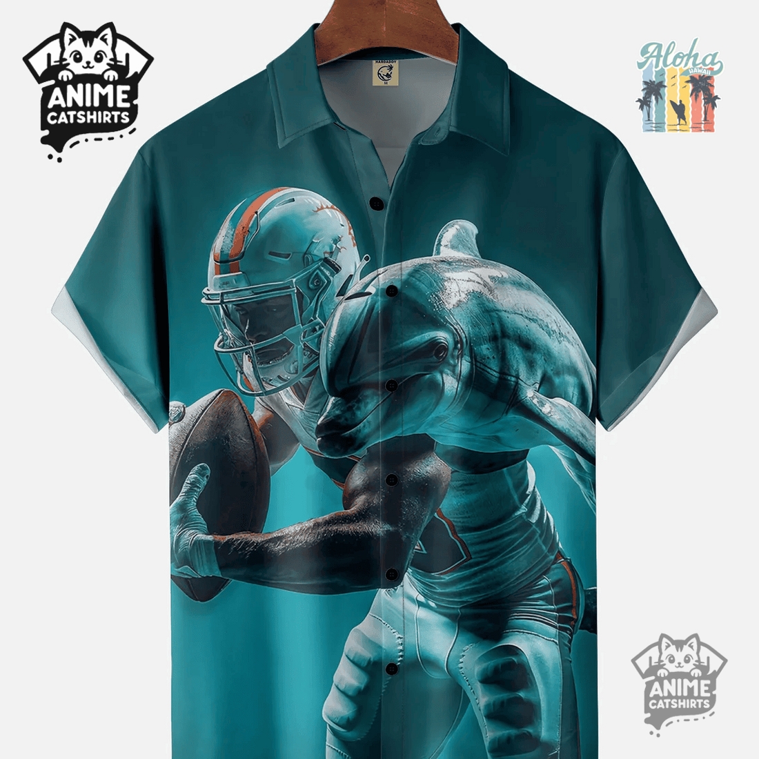 Tampa Bay Buccaneers Retro Logo Revolutions NFL Hawaiian Shirt