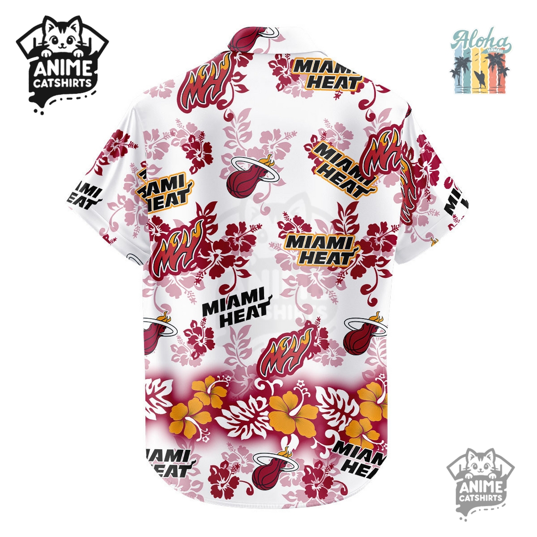 Miami Heat Aloha Paradise NBA Hawaiian Shirt Miami Heat Aloha Paradise NBA Hawaiian Shirt