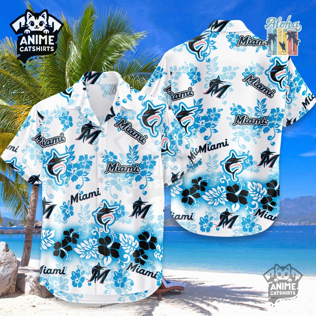 Los Angeles Rams Signature Skull NFL Hawaiian Shirt
