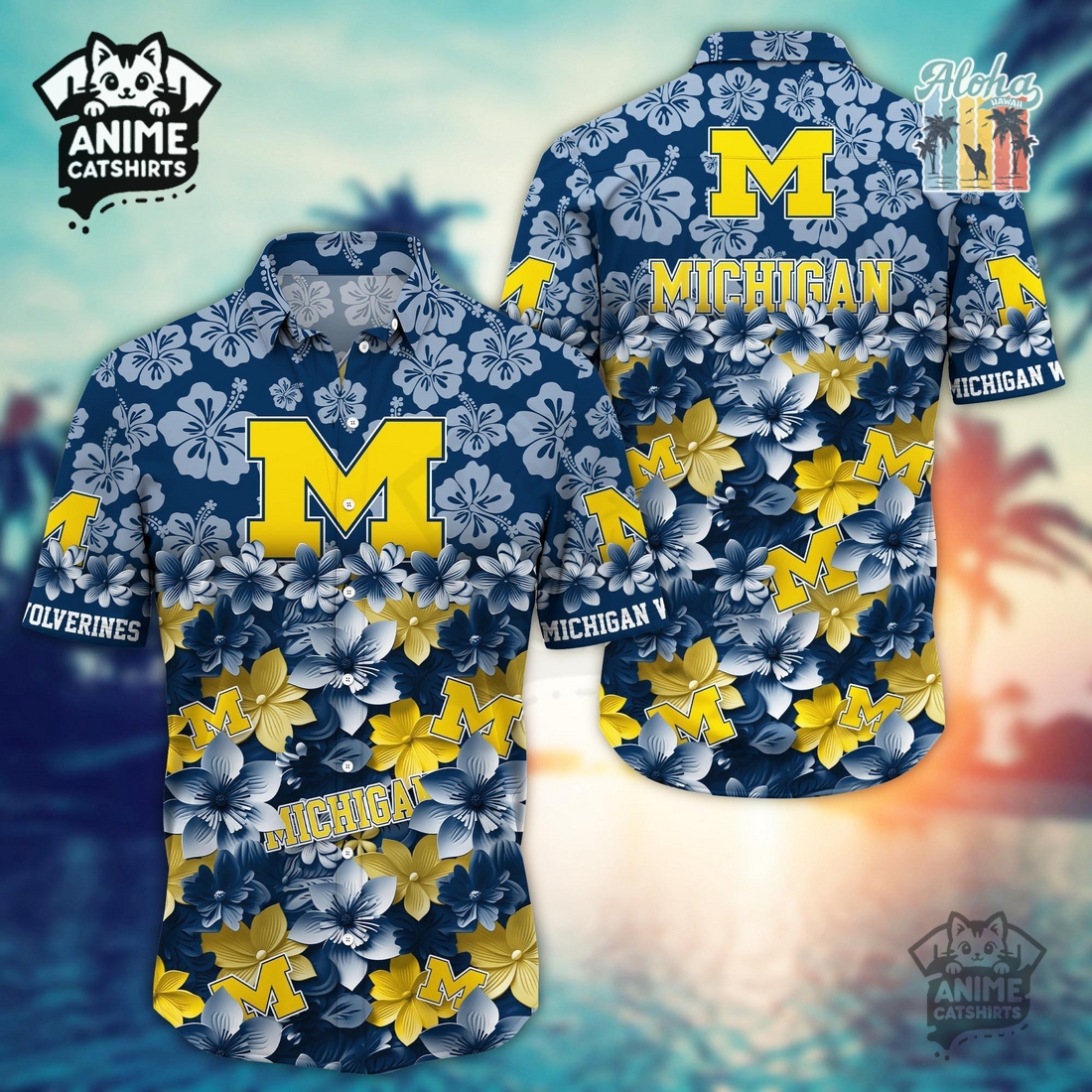 Michigan Wolverines Sports Hawaiian Shirt