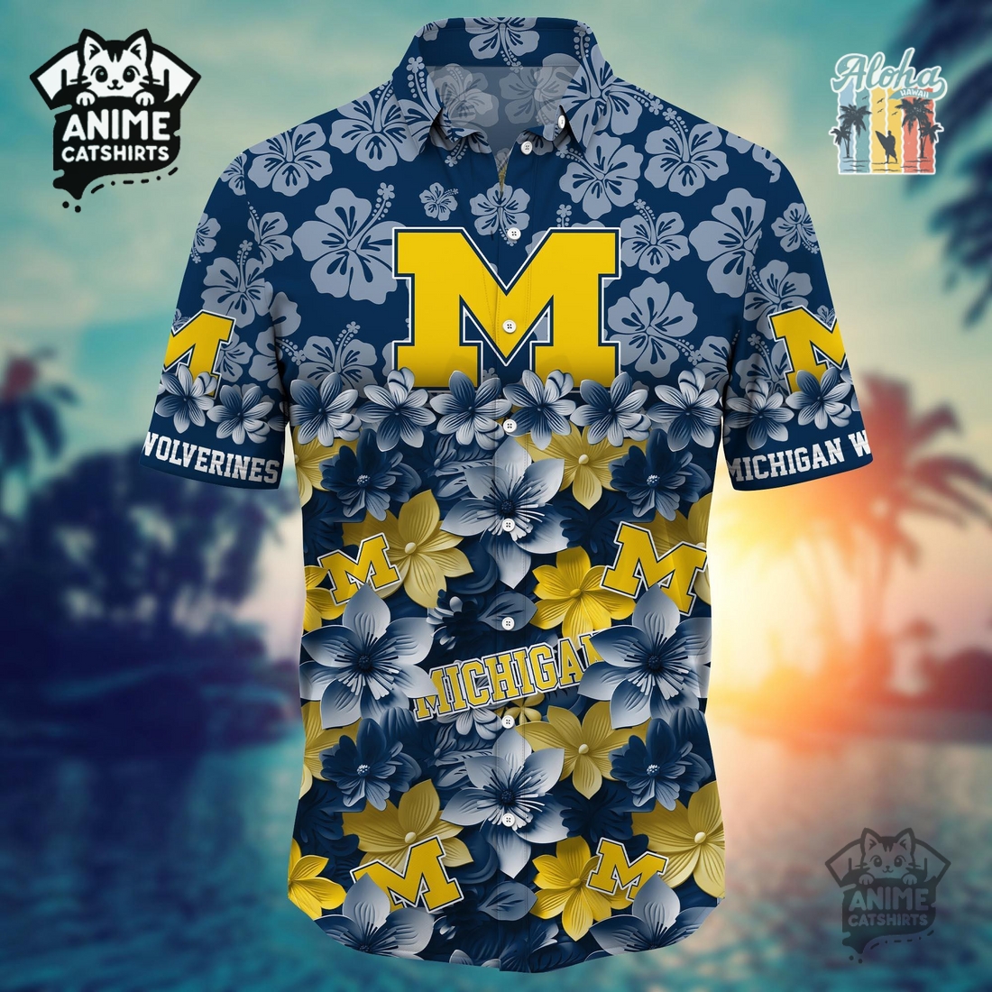Michigan Wolverines Sports Hawaiian Shirt