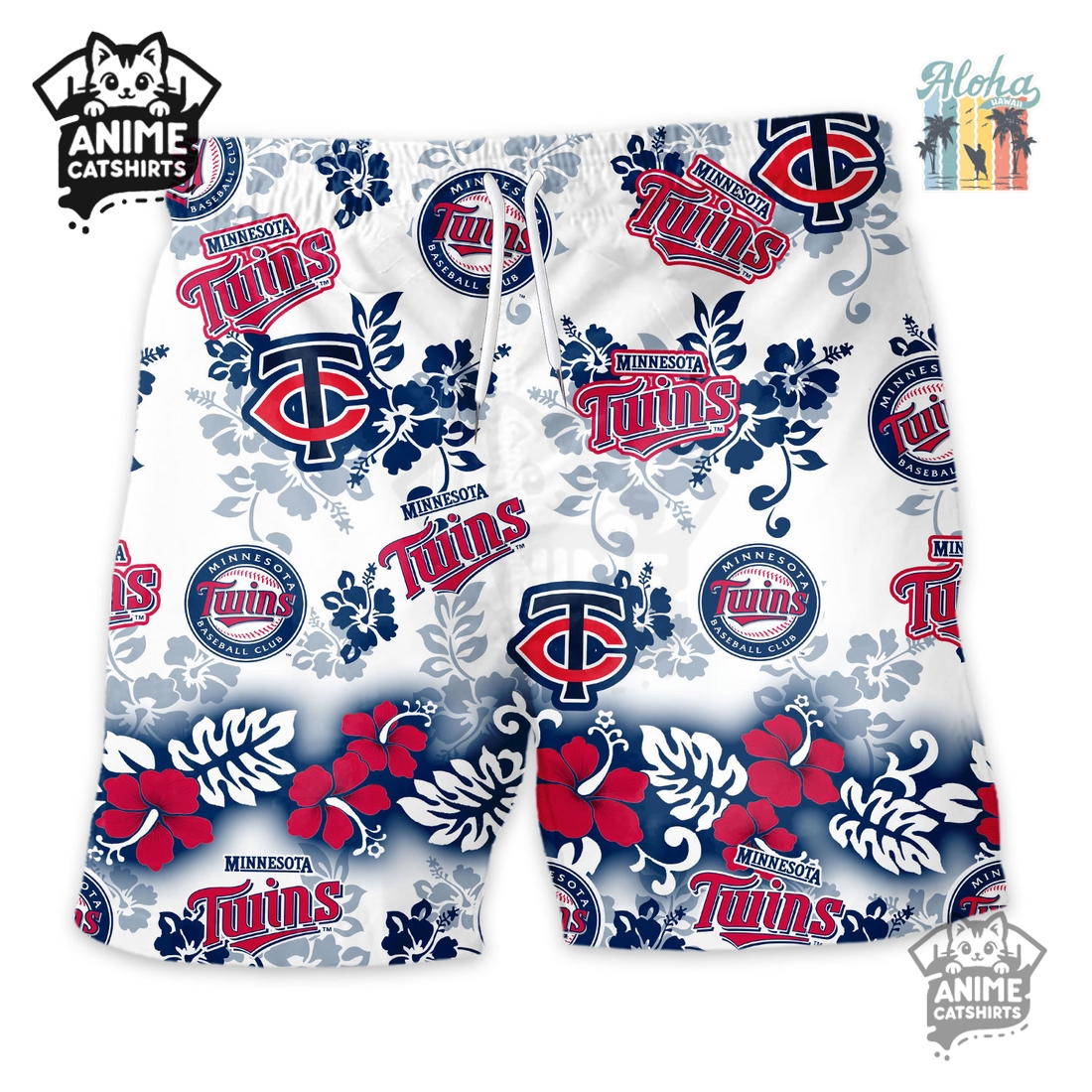 Minnesota Twins Aloha Paradise Hawaiian Short Minnesota Twins Aloha Paradise Hawaiian Short