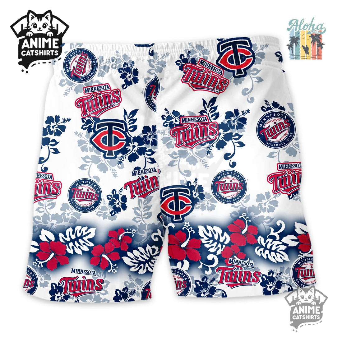 Minnesota Twins Aloha Paradise Hawaiian Short Minnesota Twins Aloha Paradise Hawaiian Short
