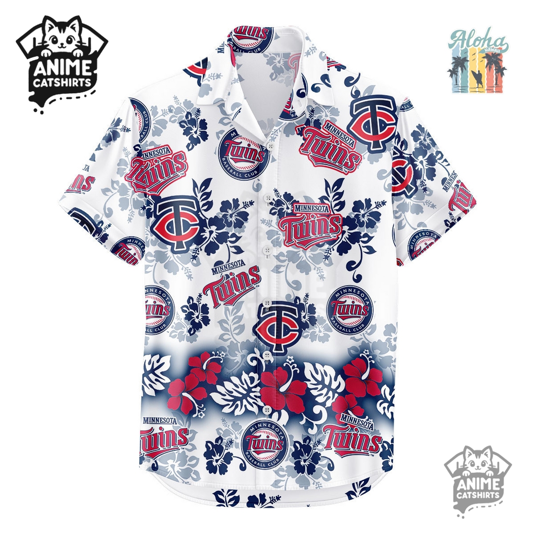 Minnesota Twins Aloha Paradise MLB Aloha Hawaiian Shirt Minnesota Twins Aloha Paradise MLB Aloha Hawaiian Shirt