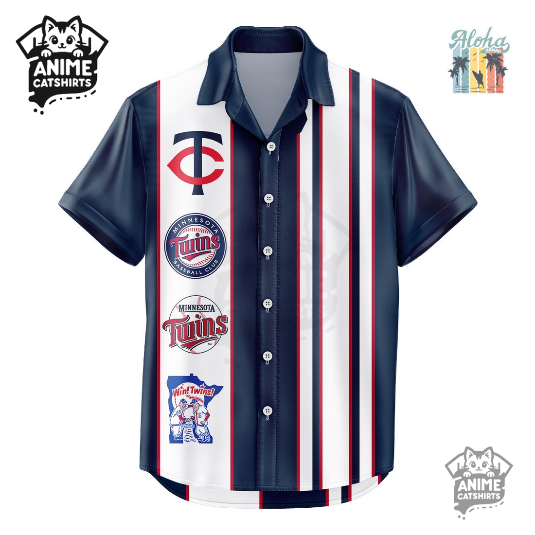 Minnesota Twins MLB Aloha Hawaiian Shirt Minnesota Twins MLB Aloha Hawaiian Shirt