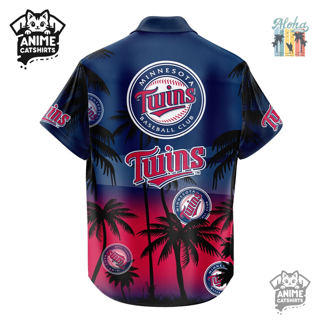 Minnesota Twins MLB Aloha Shirt Minnesota Twins MLB Aloha Shirt