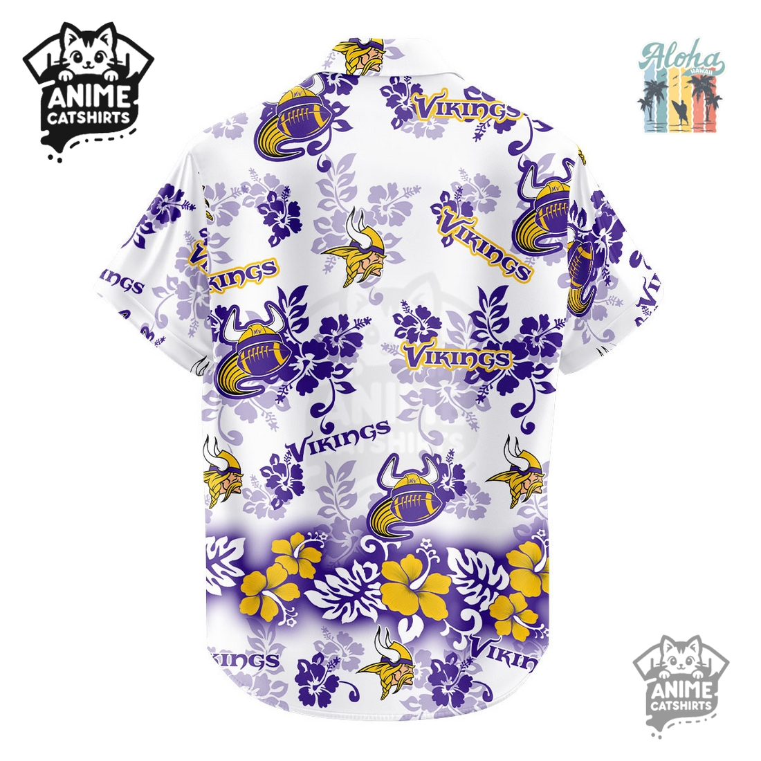 Minnesota Vikings Aloha Paradise NHL Hawaiian Shirt Minnesota Vikings Aloha Paradise NHL Hawaiian Shirt