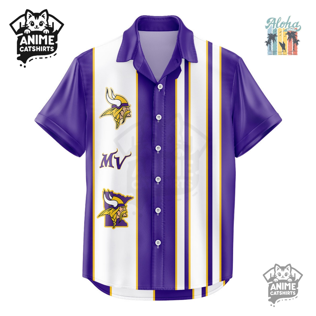 Minnesota Vikings NHL Hawaiian Shirt
