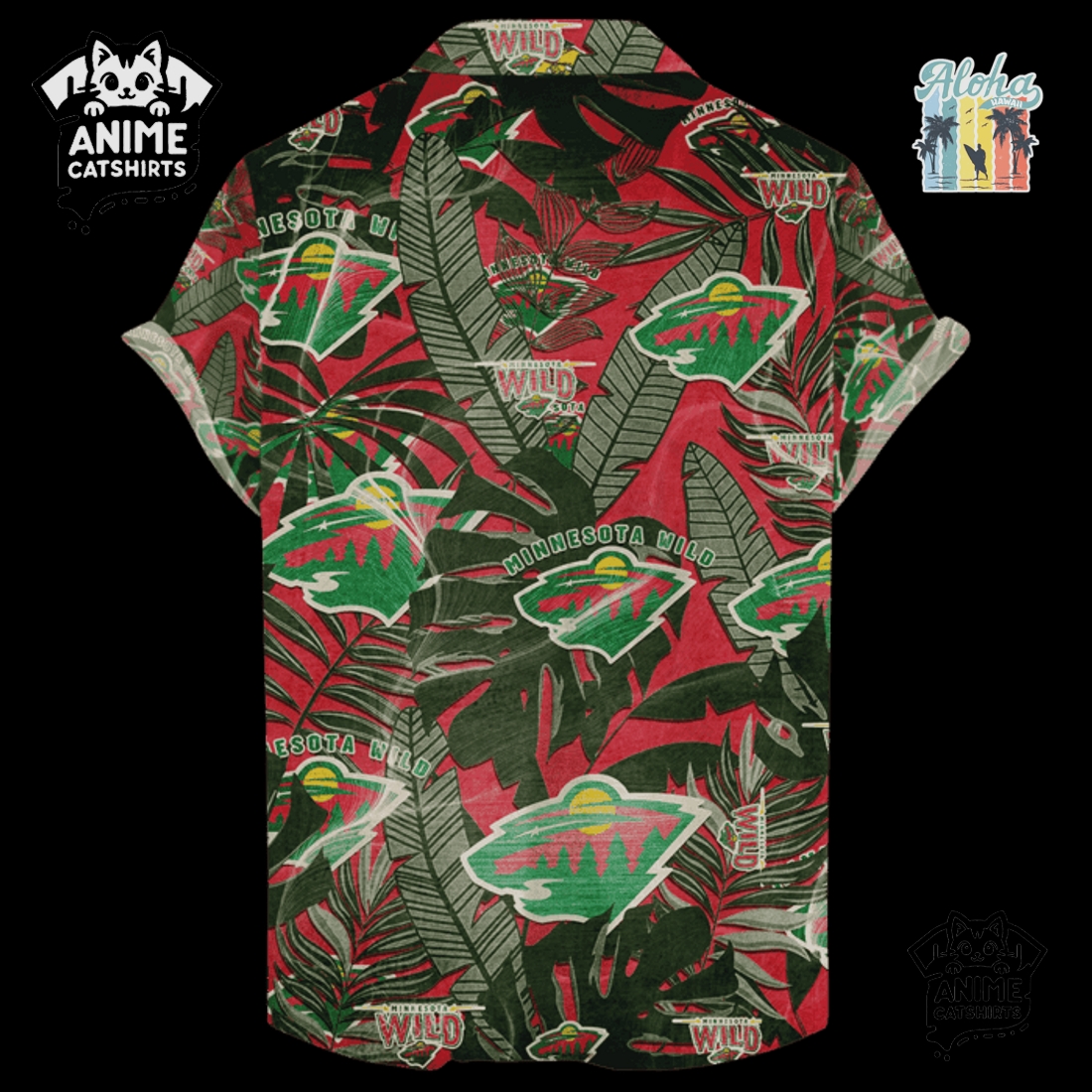 Minnesota Wild Men’s NHL Hawaiian Shirt