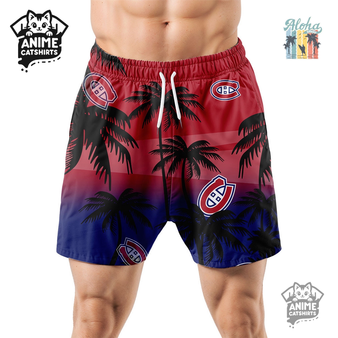 Montreal Canadiens NHL Aloha Shirt Montreal Canadiens NHL Aloha Shirt