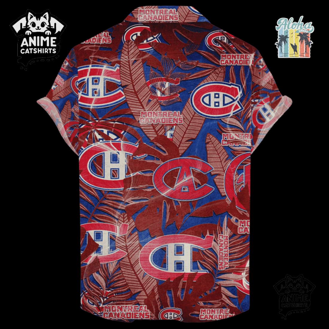 Montreal Canadiens Men’s NHL Hawaiian Shirt Montreal Canadiens Men’s NHL Hawaiian Shirt