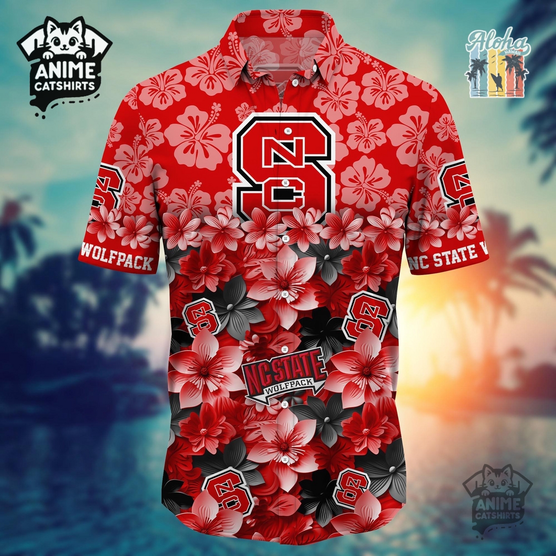 NC State Wolfpack Sports Hawaiian Shirt