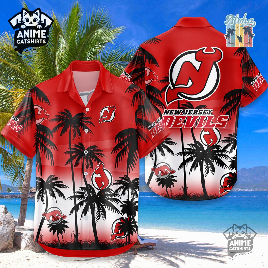 Vancouver Canucks NHL Aloha Shirt