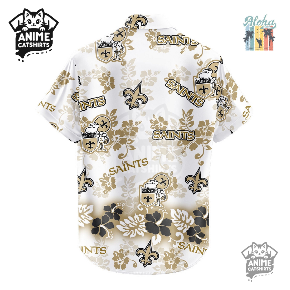 New Orleans Saints Aloha Paradise NFL Hawaiian Shirt New Orleans Saints Aloha Paradise NFL Hawaiian Shirt