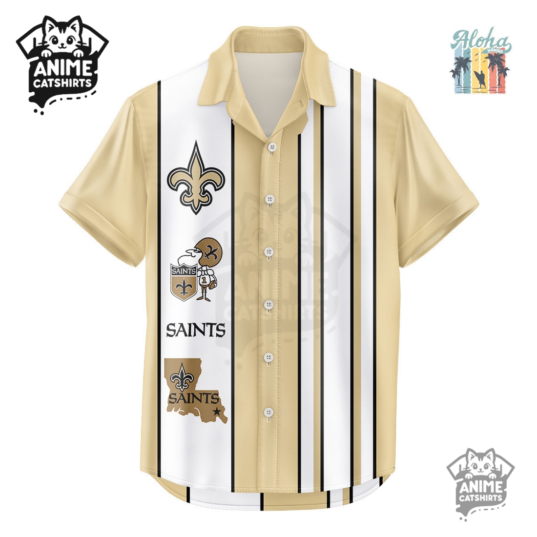 New Orleans Saints NFL Hawaiian Shirt