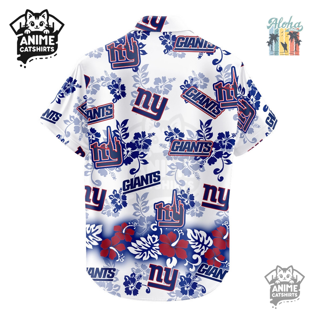 New York Giants Aloha Paradise NFL Hawaiian Shirt New York Giants Aloha Paradise NFL Hawaiian Shirt