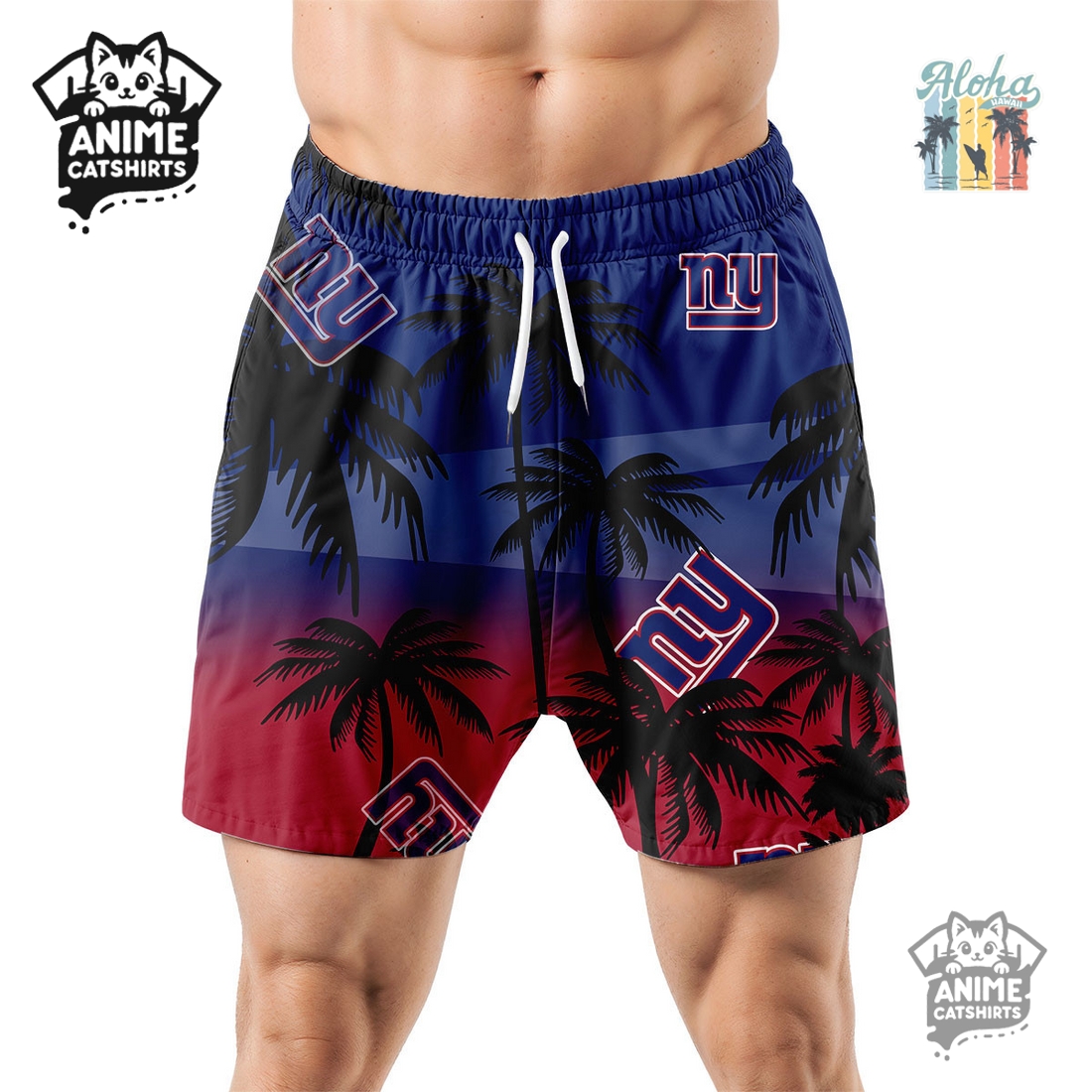 New York Giants NFL Aloha Shirt New York Giants NFL Aloha Shirt