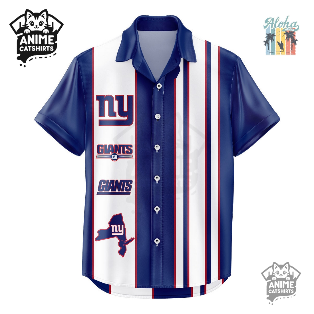 New York Giants NFL Hawaiian Shirt New York Giants NFL Hawaiian Shirt