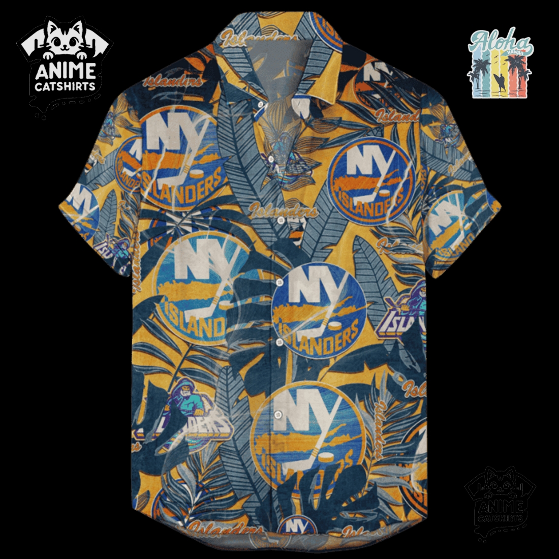 New York Islanders Men’s NHL Hawaiian Shirt New York Islanders Men’s NHL Hawaiian Shirt