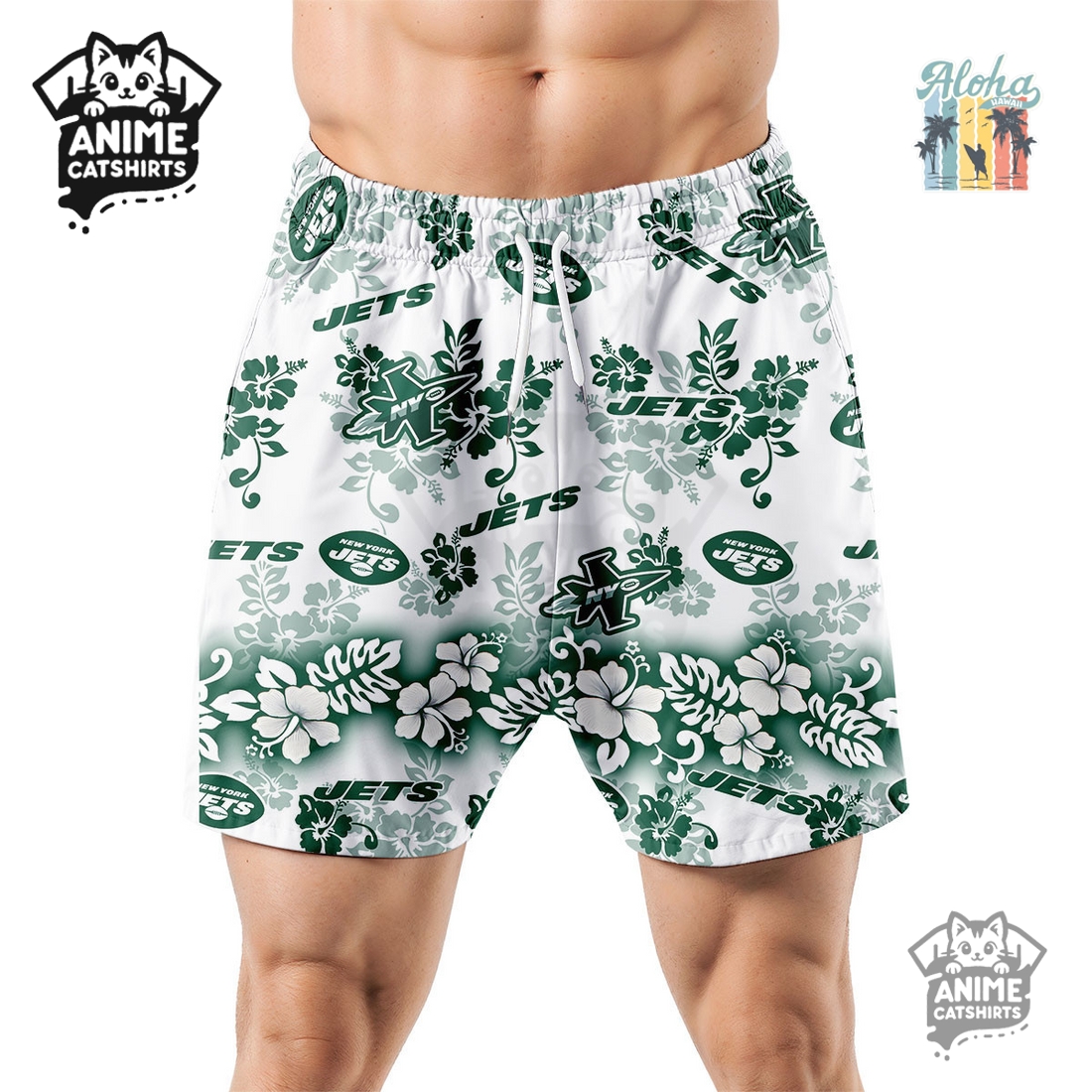 Vancouver Canucks Aloha Paradise NHL Hawaiian Short