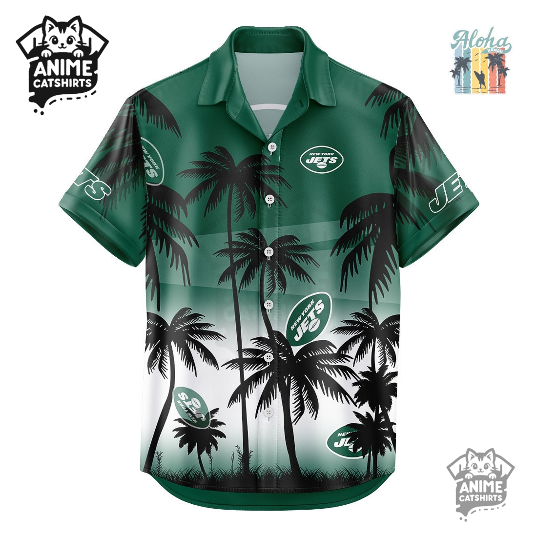 New York Jets NHL Aloha Shirt
