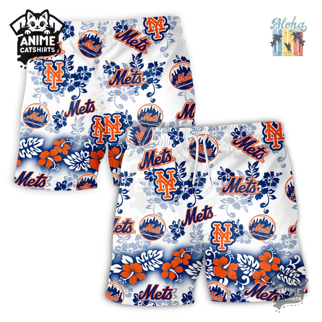 New York Mets Aloha Paradise Hawaiian Short