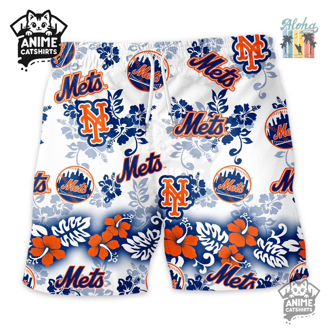 New York Mets Aloha Paradise Hawaiian Short New York Mets Aloha Paradise Hawaiian Short