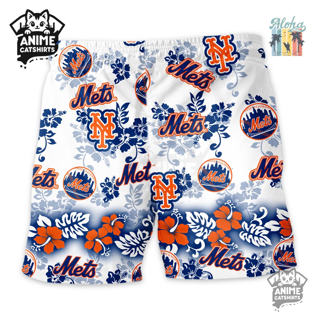 New York Mets Aloha Paradise Hawaiian Short New York Mets Aloha Paradise Hawaiian Short