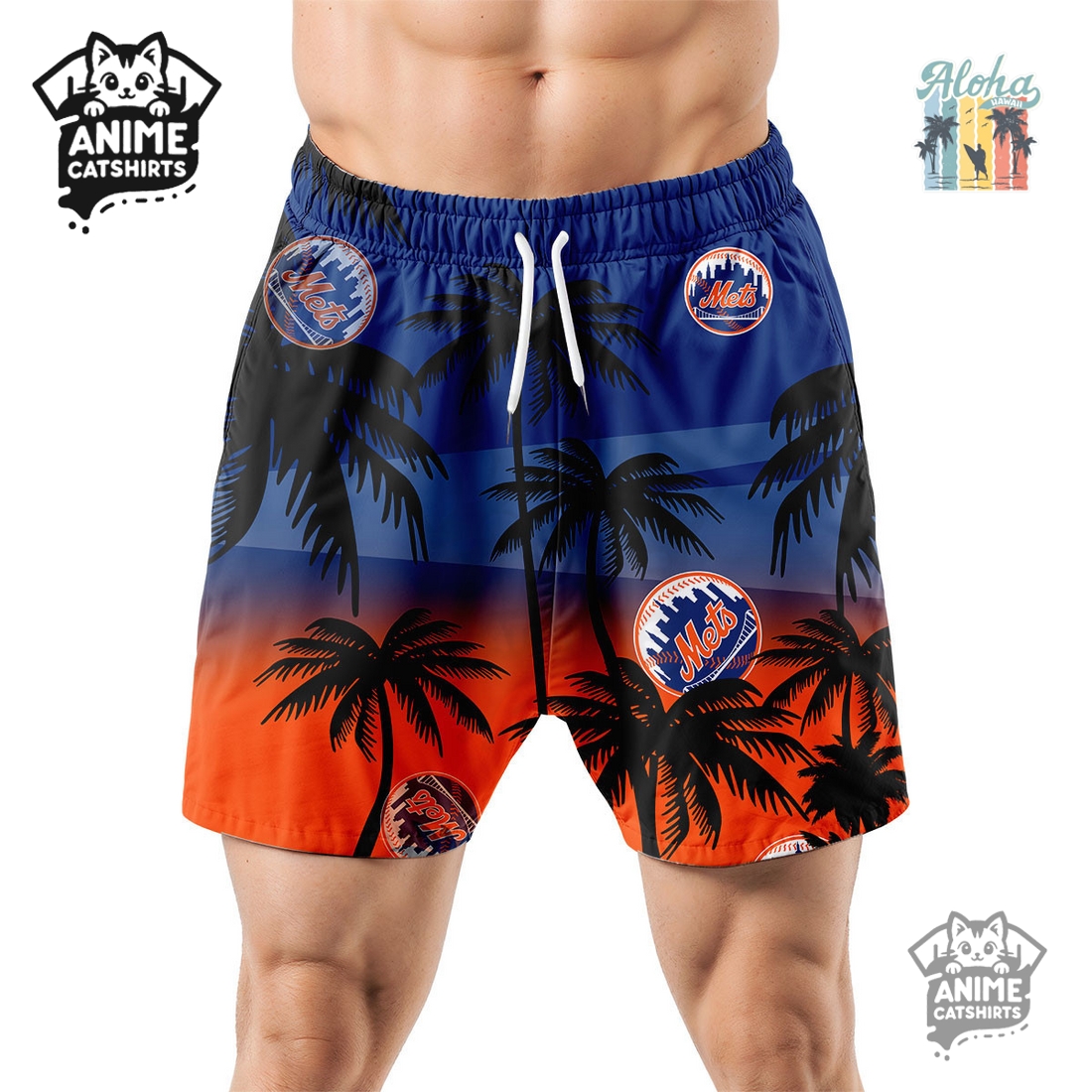 New York Mets MLB Aloha Shirt New York Mets MLB Aloha Shirt