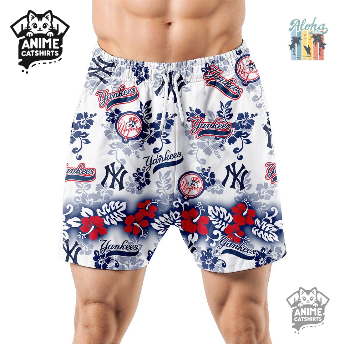 Detroit Lions Aloha Paradise NFL Hawaiian Short Detroit Lions Aloha Paradise NFL Hawaiian Short