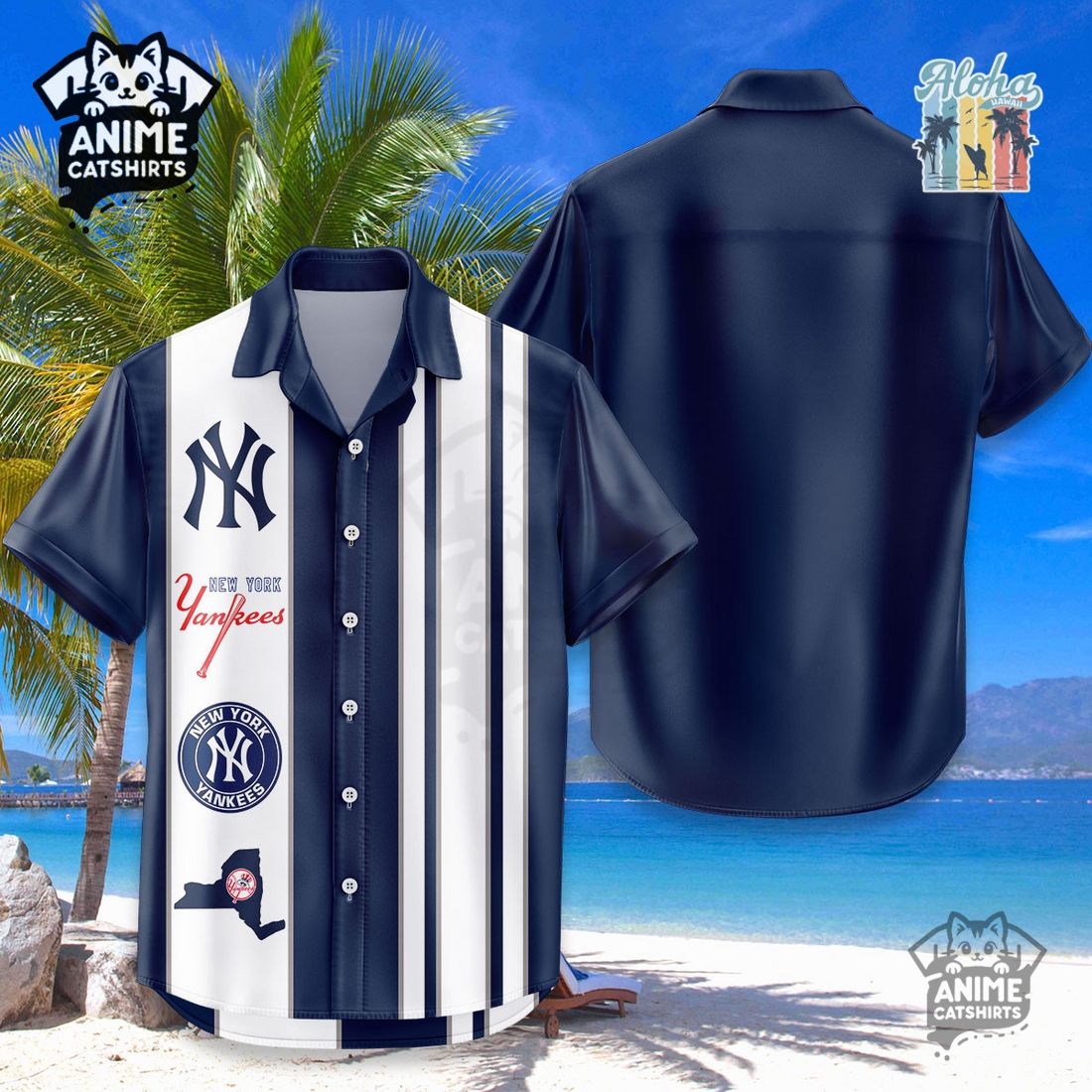 New York Yankees MLB Aloha Hawaiian Shirt